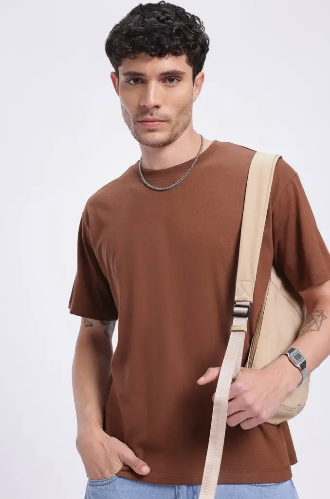  Light Brown Everyday Vibe T-Shirt
