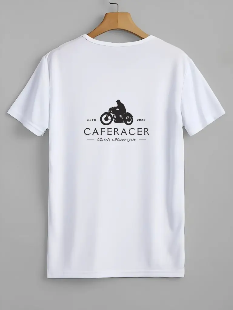 "Cafe Racer" Bike Rider Graphic T-Shirt