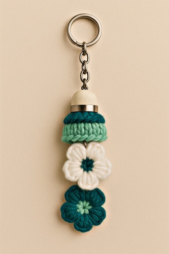 Shuttlecock Keychain