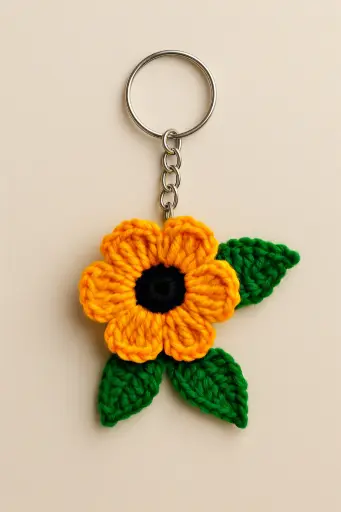 Sunflower Keychain